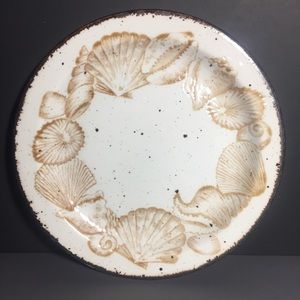 Wedgwood Stonehenge seashell Stoneware salad plate vintage